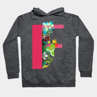 Tropical alphabet f Hoodie